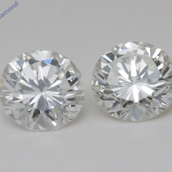 A Pair Of Round Loose Diamonds (1.8 Ct F G Vs1) Igl C47004119